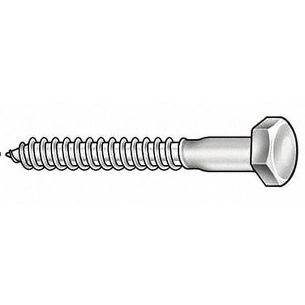 50 Pcs of Zinc Hex Head Lag Screw 9/16 Hex Size 3/8 Thread x 1.75 Length 50 Pcs of Zinc Hex Head Lag Screw 9/16 Hex Size 3/8 Thread x 1.75 Length